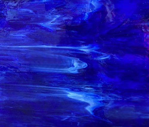 DG1105-Designer Glass Dark Blue/White Wispy Opal