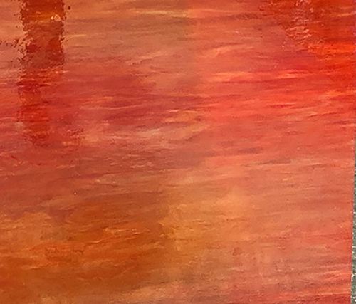 DG1146 - Designer Glass Irid Orange/White Opal