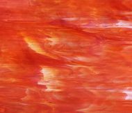 DG1154-Designer Glass Fire Orange/White Opal