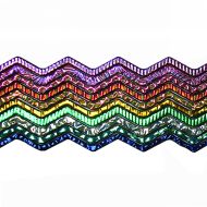 DWF100- CBS Dichroic Wavy Firestrips Texture 3mm 90 COE