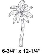 EC123-Exquisite Cluster Palm Tree