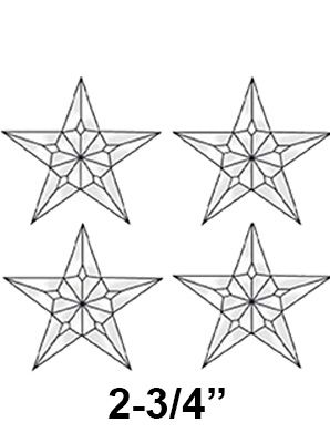 EC225-Exquisite Cluster Small 5 Point Star