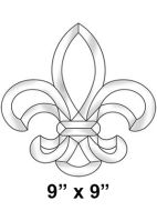 EC619-Exquisite Cluster Fleur De' Lis