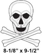 EC863-Exquisite Cluster Skull & Cross Bones
