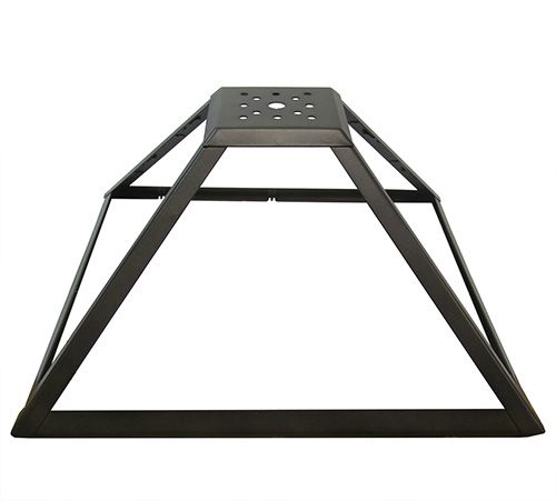 FRAME15- Panel Lamp Frame, Antique Bronze Finish with Gold Highlts, 15" Dia.