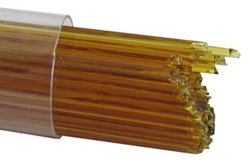 US1004- Oceanside Medium Amber Transparent Stringers 96 COE #1108