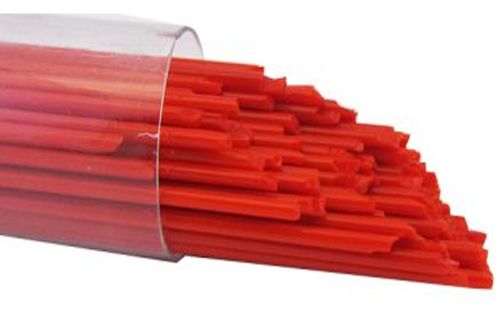 US1023- Oceanside Rust Semi-Opal Stringers 96 COE #5711