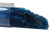 US1050- Oceanside Deep Aqua Transparent Stringers 96 COE #5333