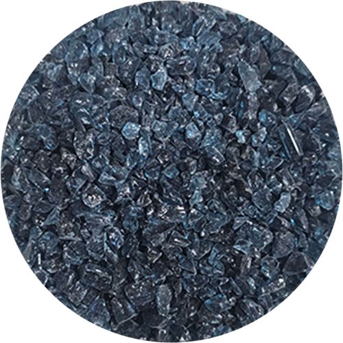 WF9629-Wissmach Glass Frit Coarse Steel Blue Opal 96-47 1Lb. - 96 COE