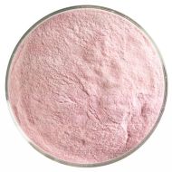 BU131198F - Bullseye Frit Powder Cranberry Pink Transparent 5oz Jar - 90 COE