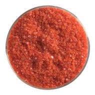 BU002492F- Bullseye Frit Medium Tomato Red Opal 5oz Jar - 90 COE
