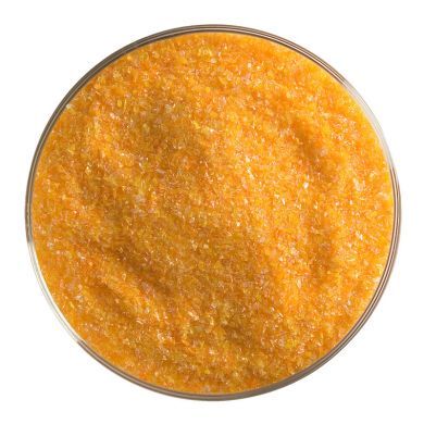 BU002591F- Bullseye Frit Fine Tangerine Opal 5oz Jar - 90 COE