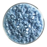 BU010893F- Bullseye Frit Coarse Powder Blue Opal 5oz Jar - 90 COE