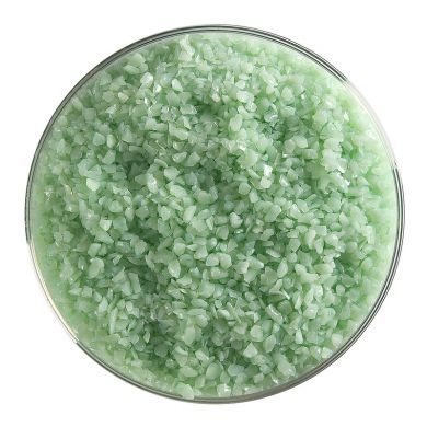 BU011292F-Bullseye Frit Medium Mint 5oz Jar - 90 COE