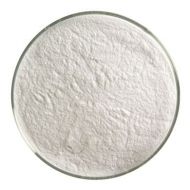 BU011398F - Bullseye Frit Powder White Opal 1lb Jar - 90 COE