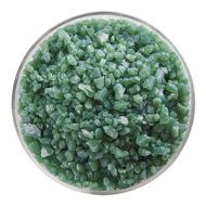BU011793F- Bullseye Frit Coarse Mineral Green Opal 5oz Jar - 90 COE