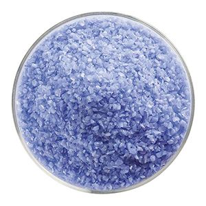 BU011892F- Bullseye Frit Medium Periwinkle Opal 5oz Jar - 90 COE