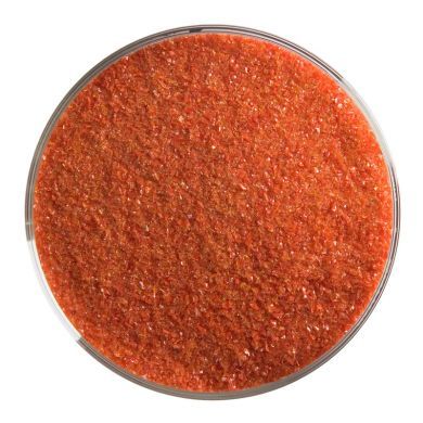 BU012491F- Bullseye Frit Fine Poppy Red Opal 1lb Jar - 90 COE