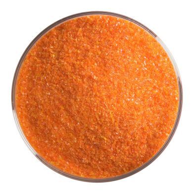 BU012591F - Bullseye Frit Fine Orange Opal 1lb Jar - 90 COE