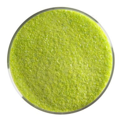 BU012691F- Bullseye Frit Fine Spring Green Opal 5oz Jar - 90 COE