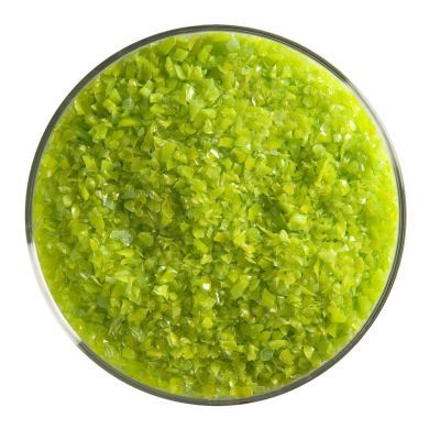 BU012692F-Bullseye Frit Medium  Spring Green Opal 1lb Jar