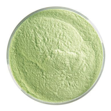 BU012698F - Bullseye Frit Powder Spring Green Opal 5oz Jar - 90 COE 