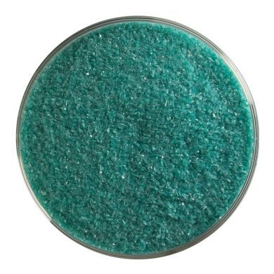 BU014491F- Bullseye Frit Fine Teal Green Opal 5oz Jar  - 90 COE