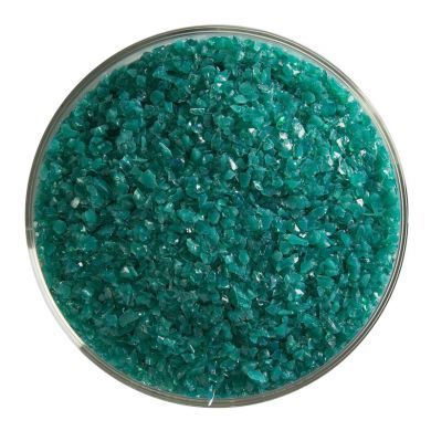 BU014492F-Bullseye Frit Medium Teal Green Opal 5oz Jar - 90 COE