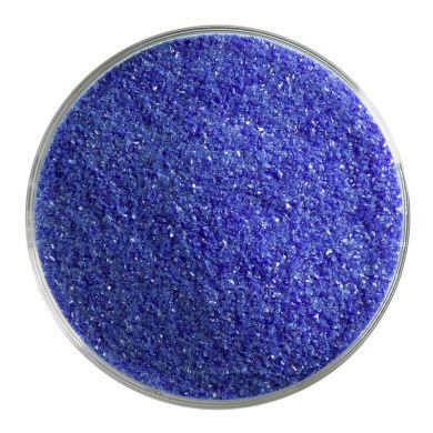 BU014791F- Bullseye Frit Fine Deep Cobalt Blue Opal 1lb Jar - 90 COE