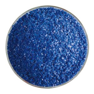 BU014892F- Bullseye Frit Medium Indigo Blue Opal 5oz Jar - 90 COE