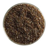 BU020392F- Bullseye Frit Medium Solid Brown Opal 5oz Jar - 90 COE