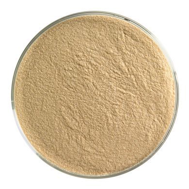 BU020398F- Bullseye Frit Powder Solid Brown Opal 5oz Jar 