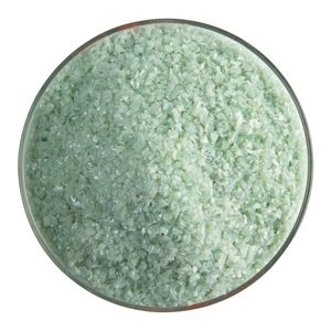 BU020792F- Bullseye Frit Medium Celadon Opal 5oz Jar - 90 COE