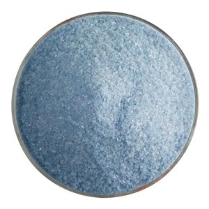 BU020891F-Bullseye Frit Fine Dusty Blue Opal 5oz Jar - 90 COE