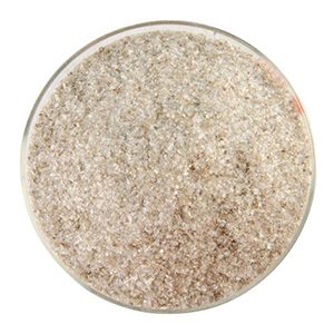 BU210991F - Bullseye Frit Fine White/Dark Brown 5oz. Jar - 90 COE