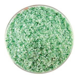 BU211292F- Bullseye Frit Medium Mint/Aventurine Green 5oz Jar - 90 COE