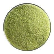 BU021291F- Bullseye Frit Fine Olive Green Opal 1lb Jar  - 90 COE