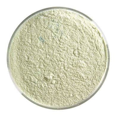 BU021298F- Bullseye Frit Powder Olive Green Opal 5oz Jar - 90 COE