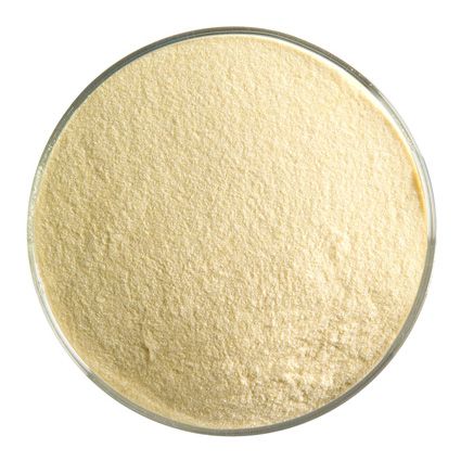 BU022798F - Bullseye Frit Powder Golden Green 5oz Jar - 90 COE