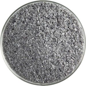 BU023692F- Bullseye Frit Medium Slate Gray Opal 5oz Jar- 90 COE