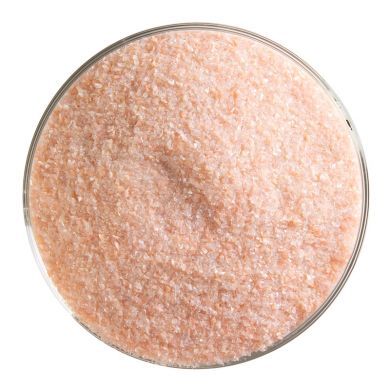 BU030501F- Bullseye Frit Fine Salmon Pink Opal 5lb Jar - 90 COE