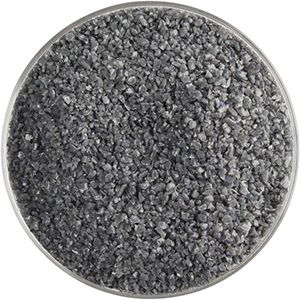 BU033692F- Bullseye Frit Medium Deep Gray Opal 5oz Jar - 90 COE