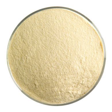 BU033798F - Bullseye Frit Powder Butterscotch Opal 5oz Jar - 90 COE