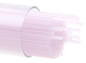 BU042107- Bullseye 1MM Petal Pink Opal Stringers - 90 COE