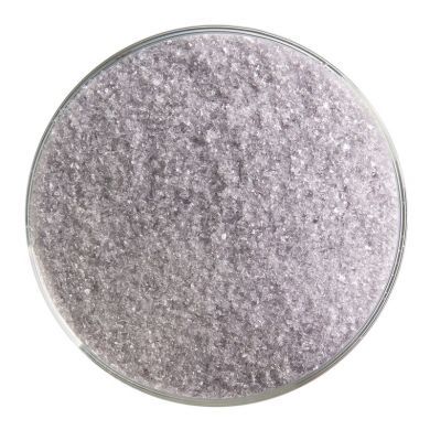 BU142991F- Bullseye Frit Fine Light Silver Gray Transparent 5oz Jar - 90 COE