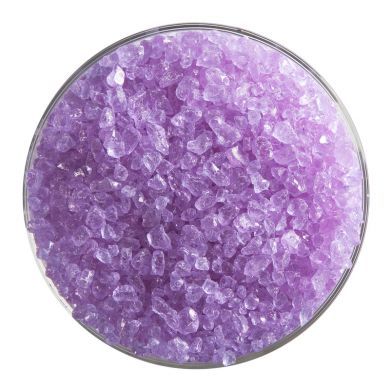 BU144293F- Bullseye Frit Coarse Neo-Lavender Transparent 5oz Jar - 90 COE