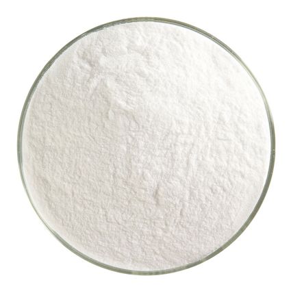 BU110198F - Bullseye Frit Powder Clear 1lb Jar - 90 COE