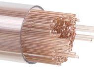 BU112207- Bullseye 1MM Red Transparent Stringers - 90 COE