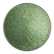 BU120791F- Bullseye Frit Fine Fern Green Transparent 5oz Jar- 90 COE