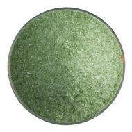 BU120791F- Bullseye Frit Fine Fern Green Transparent 5oz Jar- 90 COE